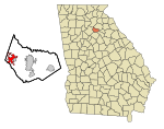 Barrow County Georgia Incorporated and Unincorporated areas Auburn Highlighted